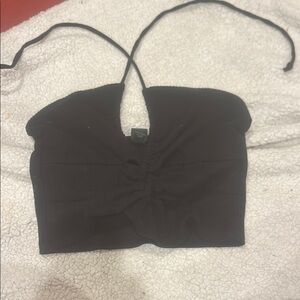 Black Halter Top